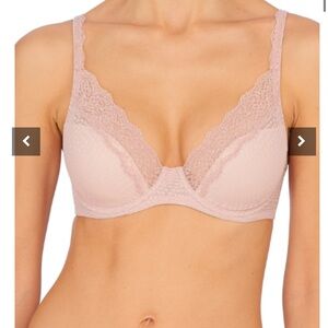 NWT Natori Lace Trimmed Pink Bra